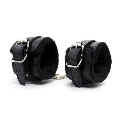 China Couple Pleasure Delove BDSM Sexy Polyester Adjustable Handcuffs Bondage Hand Ring Ankle Cuffs Restraint Bed Toys Handcuffs for sale