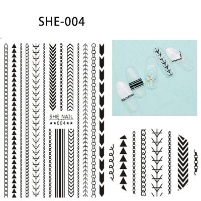 China 2021 Stylish And Convenient DIY Nails Sticker Wholesale Hot Sale Decoration Nails Cheap Price Brand Nail Stickers for sale