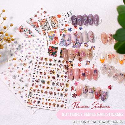 China Stylish and Convenient Wholesale Decals Nails Stickers Nail Designs Factory Price Non-Toxic Nail Stickers Decals for sale