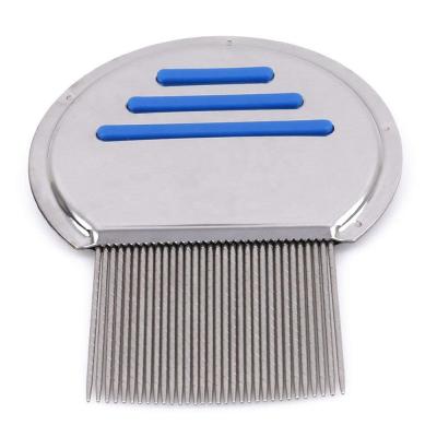 China Lightweight Comb Pet Lice Terminator Stainless Steel Small Lice Cleaning Pet Comb for sale