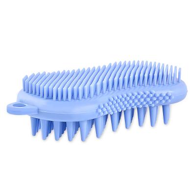 China Waterproof Silicone Body Massaging Brush Hair Scalp Massager Shampoo Hair Massager Brush for sale