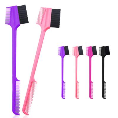 China Waterproof Double Sided Edge Brush Hair Brush Comb Edge Comb Grooming Brushes For Hair Combing Styling for sale