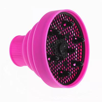 China Professional Collapsible Blow Cover Silicone Hair Diffuser Hood Salon Curly Styling Hair Dryer Care for sale