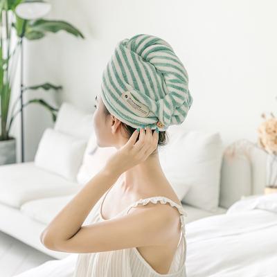 China Super Dye Hair Eyong Water Absorbency Drying Hair Towel Microfiber Hair Towel Wrap Hair Turban Towel for sale