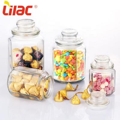 China 750ml/1200ml/1600ml Bpa Grade Viable Sufficient Stock Lilac Free Powder Food Packaging Safe Jars for sale