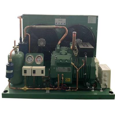 China 4DES-5Y 5HP zuigercompressor Corrosiebestendige koperbuis en koperen vinnen koelinstallatie 5HP Marine condensatie Te koop