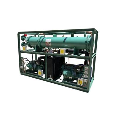 China 6GE-34Y 30HP compressor unidade de condensação de baixa temperatura 30hp unidade de condensação em cascata unidade de condensação de água à venda