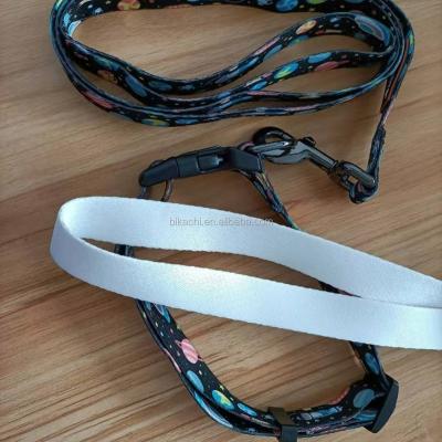 China Empty DETACHED sublimation polyester tape for dog leash for sale