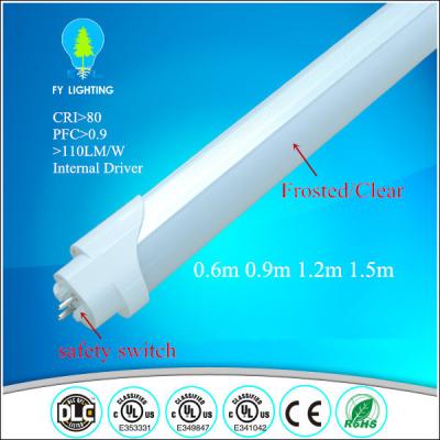 China T8 600mm led tube 4ft electronic ballast compatible clear / frosted for sale