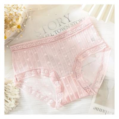 China Anti-Bacterial High Elasticity Cotton Satin Seamless Women'S Panties Embroidered for sale