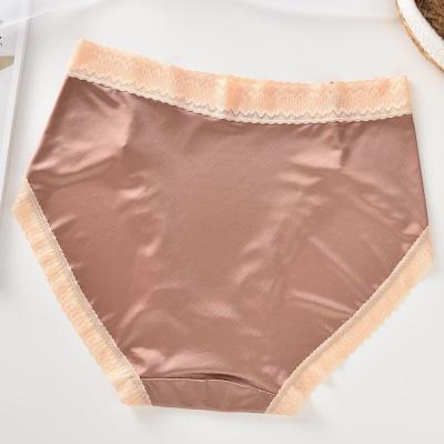 China Anti-Bacterial High Quality Summer Smooth Breathable Underpants Adults  Sexy Lace Panties for sale