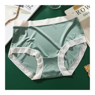 China Anti-Bacterial Wholesale Breathable Romantic Women'S Lace Panty Underwear Slim Thigh Panty for sale