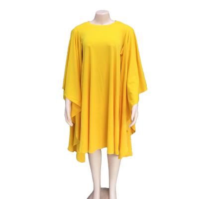 China bride plus size yellow muslim women batwing sleeve blouse sexy kurti with palazzo islamic clothing for sale