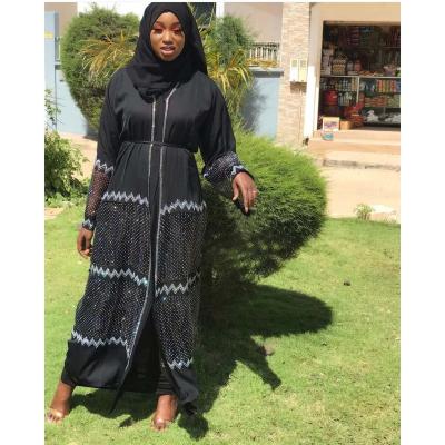 China Women muslim clothing plus size beaded sequin diamond kitenge african dress designs boubou dress for sale