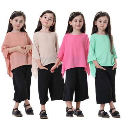 China Prayer Dress Middle Eastern Muslim Girl Clothes Prayer Outfits African Kaftan Abaya Boubou Children Prayer Islamic Girls Long Dress for sale