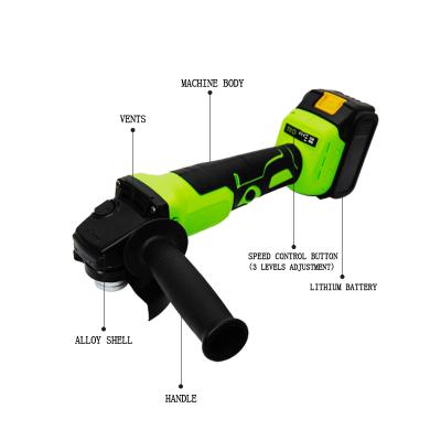 China Mini Hand 21V Li-ion Battery Cordless Angle Grinder for sale