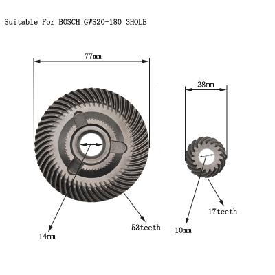 China Hotels gear three holes suitable for BOSCH GWS20-180 angle grinder, machine- spare parts for sale