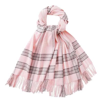 China 2020 New Style Soft Viscous Slimy Wrap Plaid Pashmina Scarf Shawl Ladies Good Quality Fashion Scarf for sale