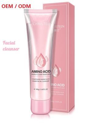 China Packing Amino Acid Moisturizing Facial Cleanser For Face Care Private Label for sale