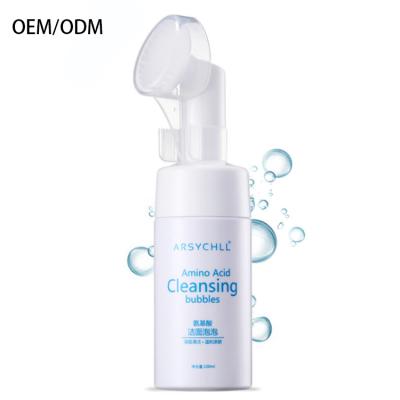 China Mild DEEP CLEANSING Face Cleanser Moisturizing Nourishing Amino Acid Bubble Foaming Facial Cleanser for sale