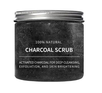 China Exfoliator OEM Skin Whitening Body Scrub Activated Charcoal Body And Face Scrub With Dead Sea Salt for sale