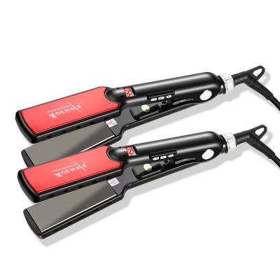 China Professional Hair Straightener Hair Straightener Outdoor Fast Heating Ceramic Hair Straightener with Temperature Display for sale