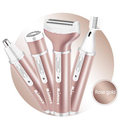 China Stainless Steel Portable Miniature Electric Hot Salt Eyebrow Razor Painless Female Trimmer for sale