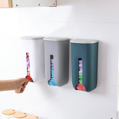 China New American Style Portable Household Bathroom Wall Hanging Waste Bag Organizer and Dispenser Kitchen Plastic Bag Home Storage Box for sale