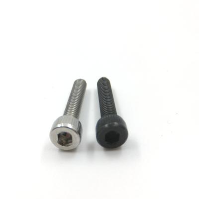 China Hex Socket Cap Stainless Steel Din 912 Hexagon Screw Knurled Bolt Black Hex Cup Flat Head Bolts Screw For Machine for sale