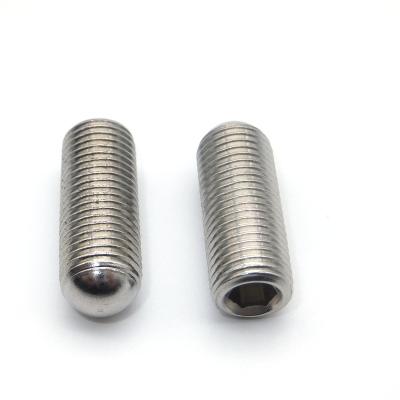 China Customized High Strength Round A4-70 Low Carbon Steel Cell Phone Flange Slotted Screws With Cone Slot Cup Point Set Screw for sale