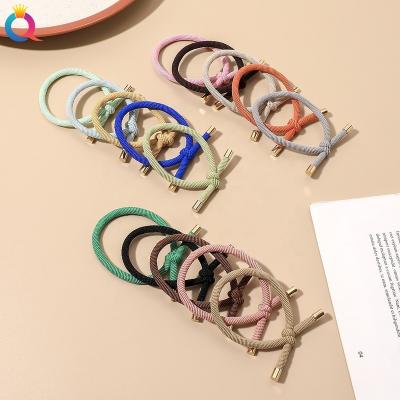 China Women's Ponytail Thing Hair Style Thing Hair Tie High Elastic Hair Tie Women Simple Holder Elastic Hair Tie for sale