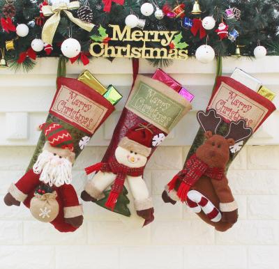 China Fashion New Year Merry Christmas Big Sizes Socks Christmas Decoration Products for sale