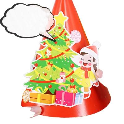 China Suitable for Christmas new hat headwear small pointed Christmas hat package diy handmade material magic hat home for sale