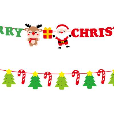 China Grow Children's Creativity Christmas Stage Wall Christmas Decoration Stage Wall Hanging Ornaments Insist Lamp String Ribbon for sale