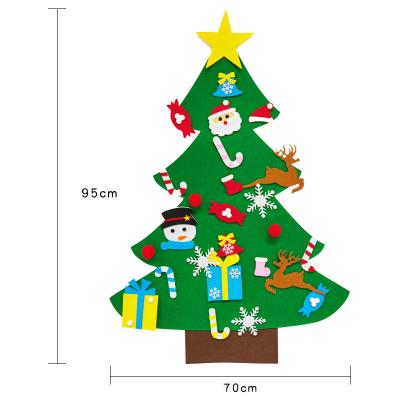 China Cultivate children's creativity. New Creative Christmas Tree Countdown Calendar Hanging Decoration Felt Crafts Window Holiday Party Stage Layout for sale