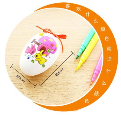 China 2022 Plastic Easter Decoration Party Supplies DIY Painting Plastic Easter Egg Pick for sale