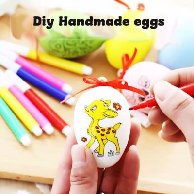 China Plastic Drawing Toys Factory Custom Educational Toys Kits Easter Eggs Gift DIY Easter Eggs Decor for sale