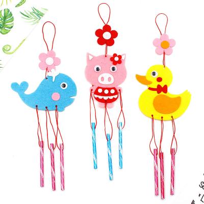 China Contemporary high quality children's graffiti creative coloring painting art to make wind chimes diy handmade materials accessories pendant for sale