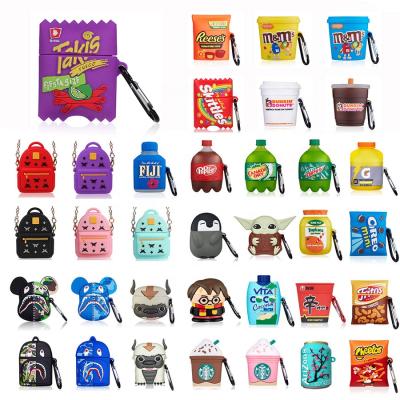 China Cute 3D Silicone Case Gemfit Drop Shipping For Airpod Case 1/2 Food For Sour Patch Candy For Cola Drinks Design For Airpod Case 2021 for sale