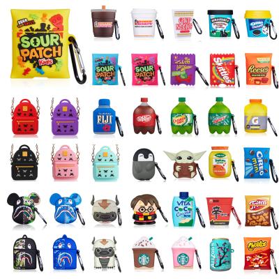 China Cute Candy Color Gemfits Case Portable Silicone 3D Case For Airpods Designers For Airpod Case Sour Patch Cover For Airpod 1 2 for sale