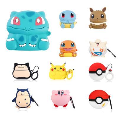 China Wholesale Cute Case Gemfits Japan Cartoon Bikachu Jenny Turtle Pokby Soft Silicone Earphone Cover Case For Airpod pro Case for sale