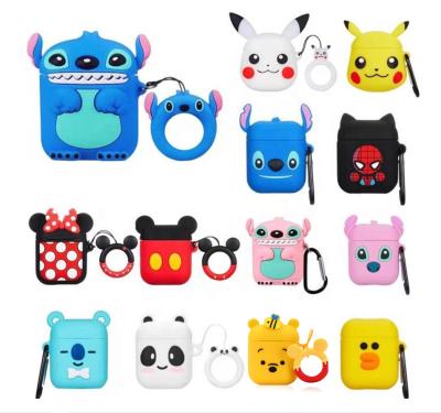 China Gemfits 3D Cute Silicone Case Cute Silicone Case for Apple Airpod 1/2 Cases, Designers 3D Earphone for Minnie Stitch Cover US Case for Airpods for sale