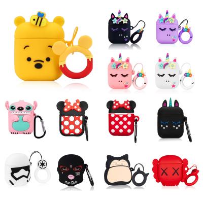 China Wholesale Cute 3D Silicone Case Gemfits New 3D For Cute Rainbow Unicorn Airpod Case Silicone Airpod Case Airpods Case for sale