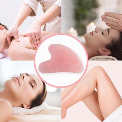 China Cellulite Reduction Wooden Aijitech Roller Guasha Face Massager Stone Vacuum Foot Stick Rose Quartz Guasha for sale