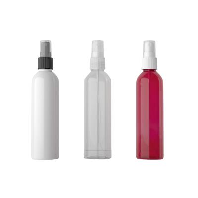 China Used For Toner Smudge 250ml Cosmetic Packaging Material Toning Shoulder Empty Round PET Water Bottle Fine Mist Spray Plastic Bottle for sale