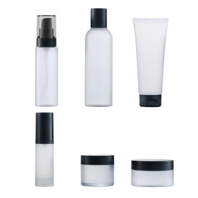 China For Cosmetic Packaging Manufacturers Spot Cosmetic Packaging Material Plastic Bottle Emulsion Vacuum Cream Facial Detergent Hose Scrub Plastic Set for sale