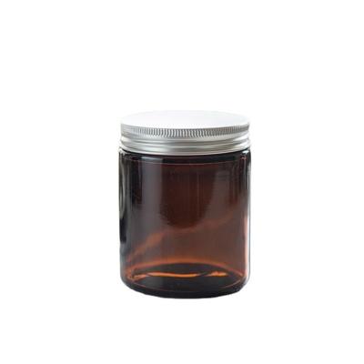 China Wholesale Brown Single Cup Candle Holder Household Products Factory Glass Empty Aromatherapy Bottle for sale