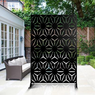 China Industry laser cut metal screen decorative Metal Panel Courtyard Garden Screens for sale