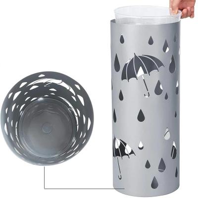 China Industry Modern household waterproof low carbon steel round umbrella stand practical umbrella storage rack for sale