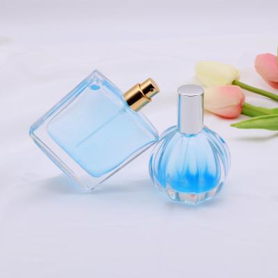 China China Manufacture Eco-friendly Perfume Vial Custom Bottle Packaging Luxury 50mL Empty Square Spray Glass Perfume Pump Bottle for sale